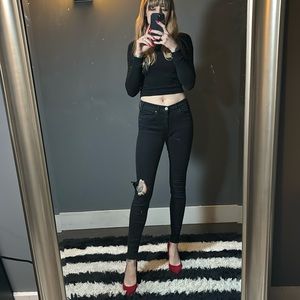 McGuire distressed denim